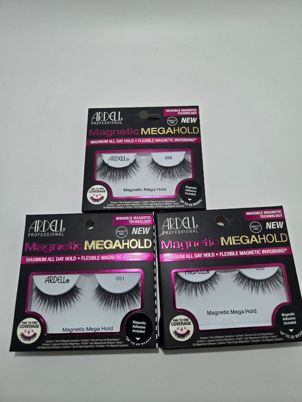 Ardell Professional Magnetic MegaHold False Eyelashes 050, 051, 056